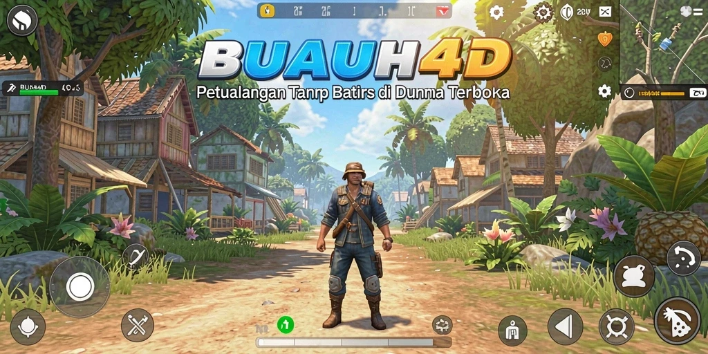 Tampilan gameplay Open World BUAH4D yang menakjubkan dan mendebarkan.