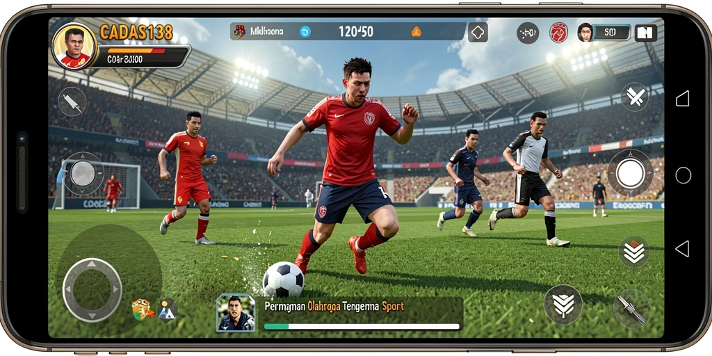 Tampilan gameplay menakjubkan dalam CADAS138 dengan aksi olahraga yang mendebarkan.
