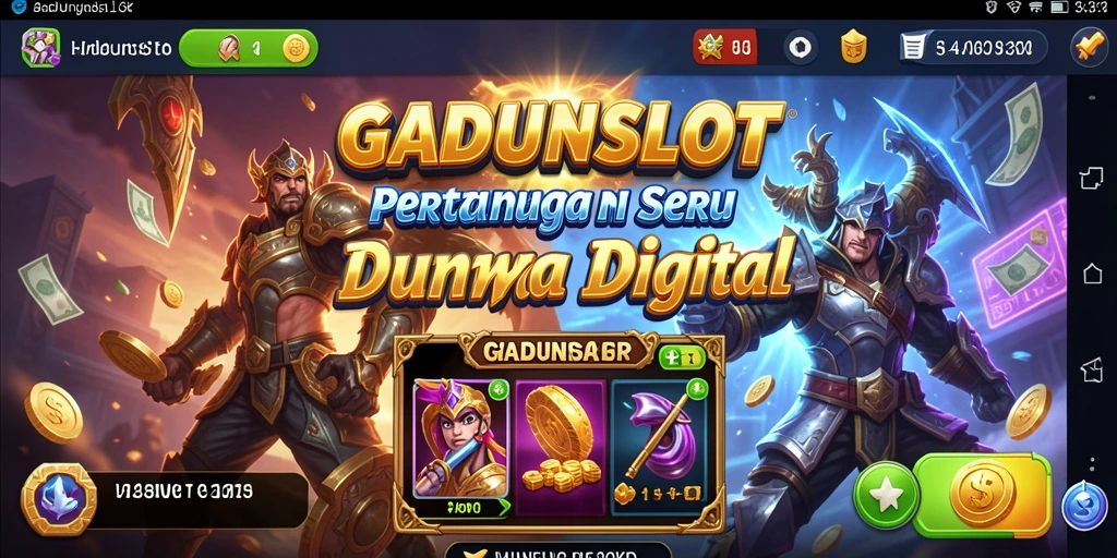 Tampilan gameplay seru di GADUNSLOT dengan pertarungan yang mendebarkan.