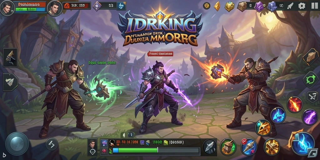 Screenshot gameplay IDRKING yang menampilkan aksi pertarungan seru.