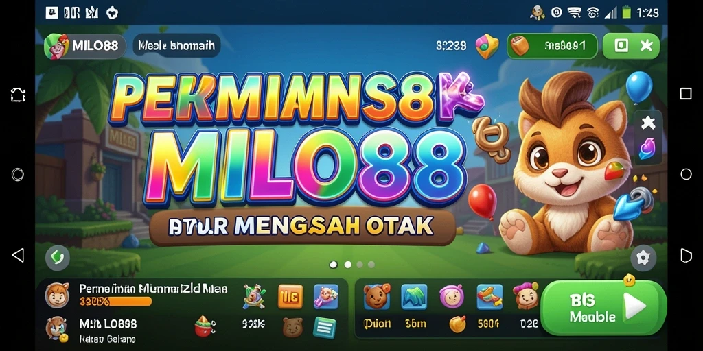 Tampilan gameplay menarik dari game Puzzle MILO88.