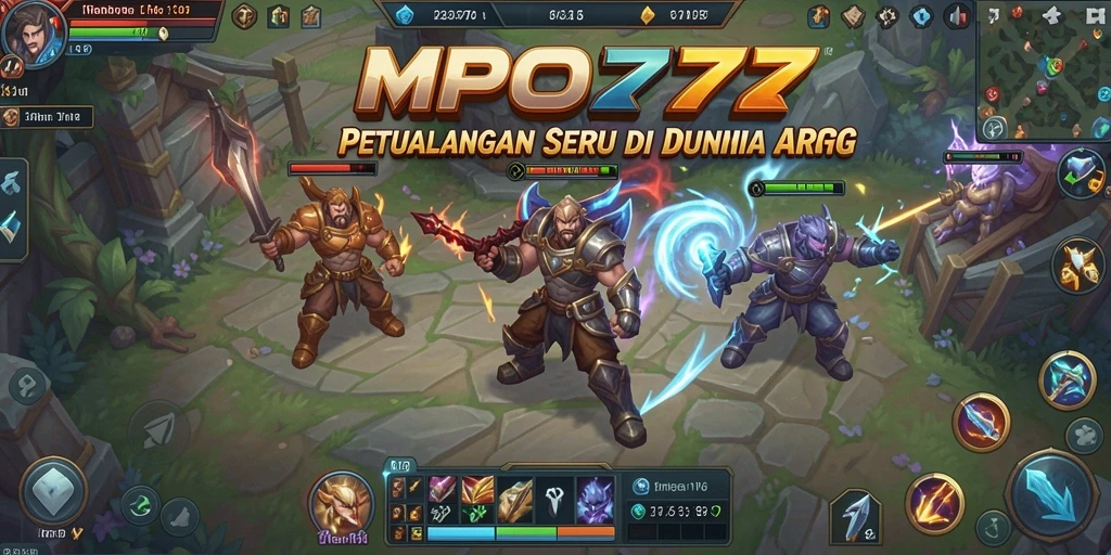 Tampilan mengesankan dari gameplay petualangan ARPG MPO777.