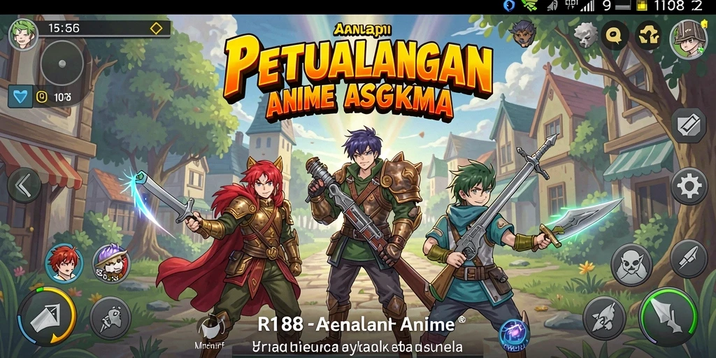 Tangkapan layar gameplay anime RI188 yang menampilkan aksi seru.