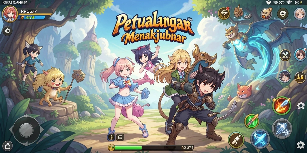 Gameplay Anime yang seru dan memukau.